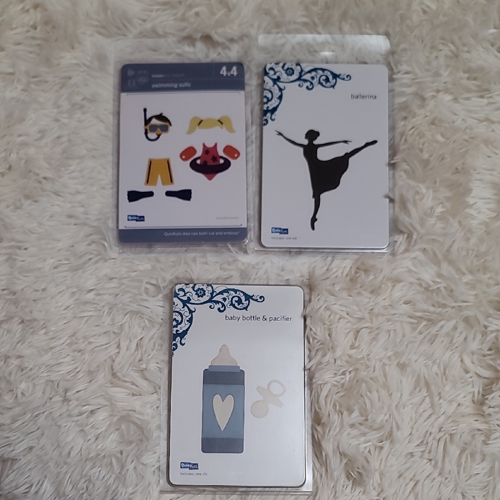 QuiKutz Die Sets - Ballerina and Baby Bottle and Swimming Suits